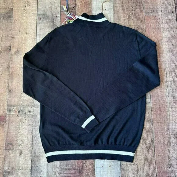 MSGM Milano wool high neck sweater black and white Men's Large